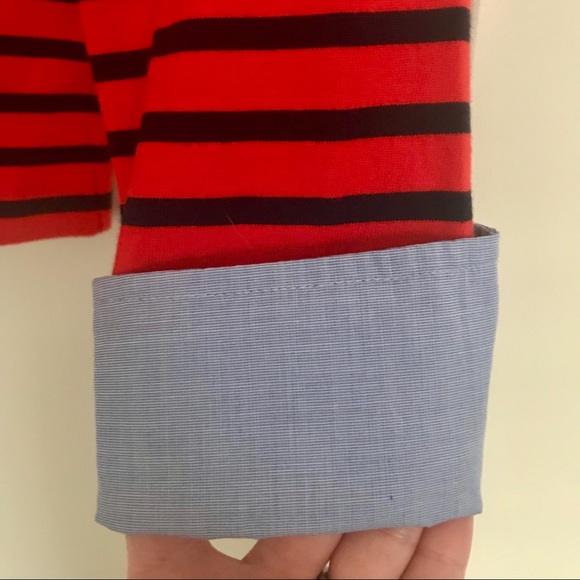 J. Crew Factory Mixed-Media Boatneck Top - Picture 3 of 5